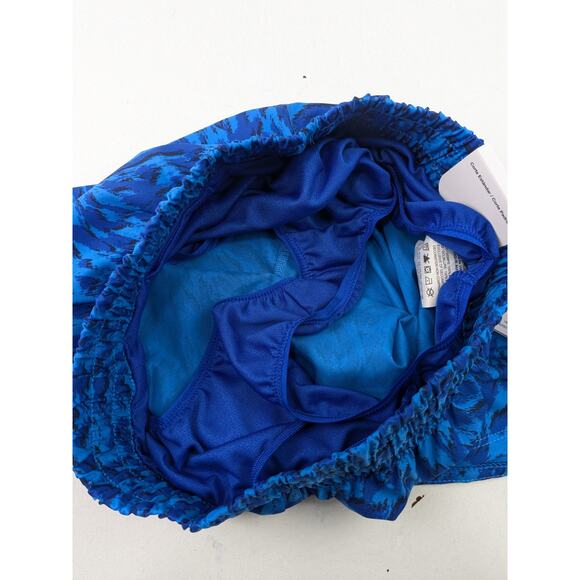 Nike Blue Animal Print Girls Training Shorts - Picture 4 of 5